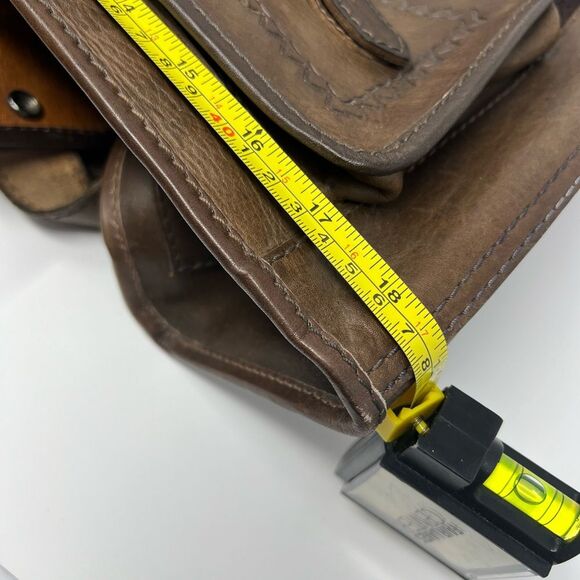 Vintage Leather and Kilim Backpack Dark Brown Travel Bag Backpack - Picture 9 of 16